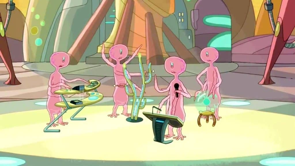 References in Rick and Morty - Star Wars cantina