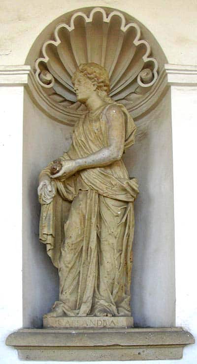 Cassandra marble statue