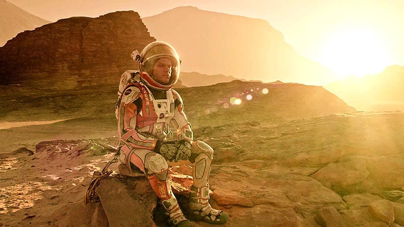 the martian, a trapped movie, starring matt damon