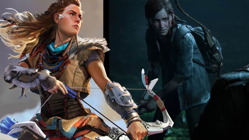 Modern women protagonists in games like Horizon Zero Dawn and The Last of Us.