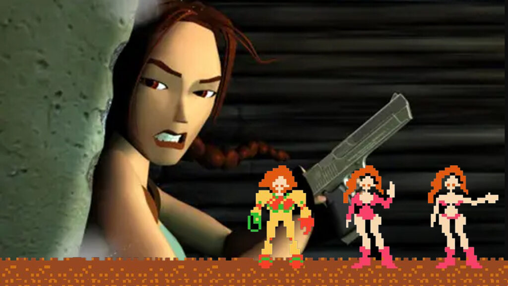 Lara Croft and Samus Aran as breakthrough female protagonists in gaming.