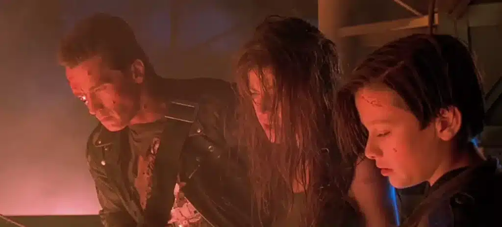 still image from the end of Terminator 2