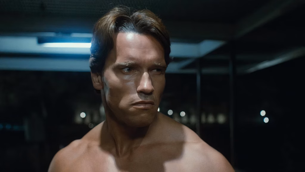 The Terminator’s T-800 cyborg figure, representing Skynet’s machine threat in human form. An iconic example of p(doom) or AI doom that leaves the long-term possibility open ended for interpretation.
